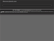 Tablet Screenshot of discoverybank.com